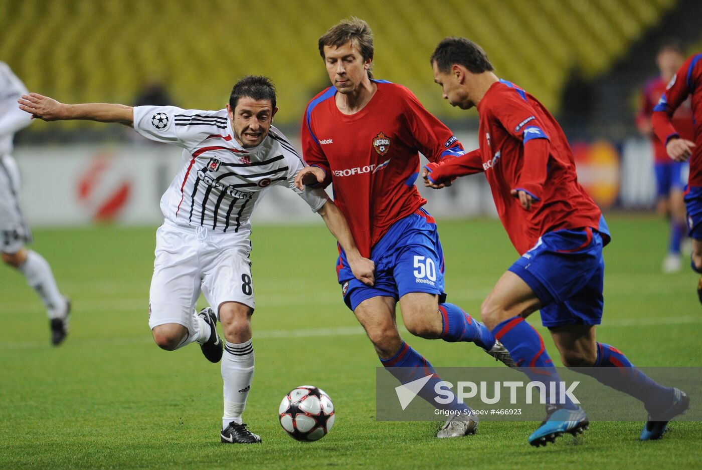 Football. UEFA Champions League. CSKA vs. Beşiktaş 2 - 1