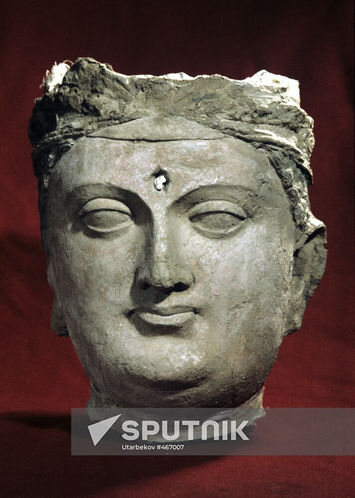 Head of Buddha statue