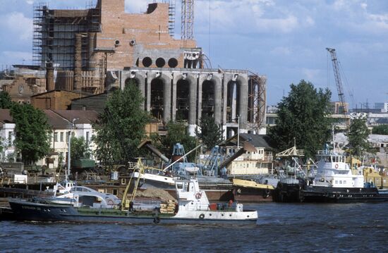 Construction of new building of Novgorod Theater
