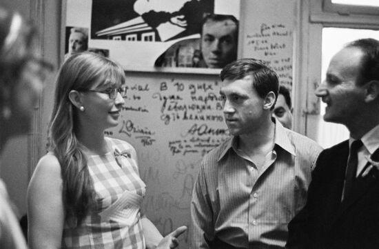 Actress Marina Vladi and actor Vladimir Vysotsky