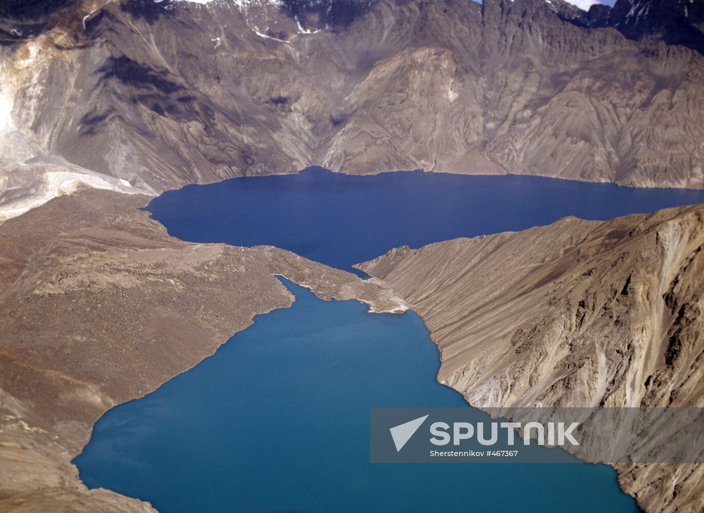 Sarez Lake in Pamir Mountains