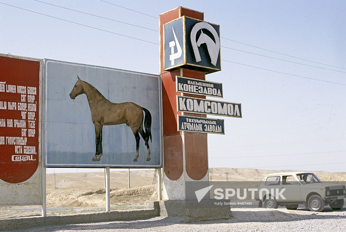 Main gates to stud farm