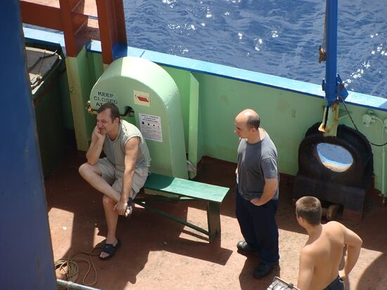 Russian procurator's office investigators aboard Arctic Sea