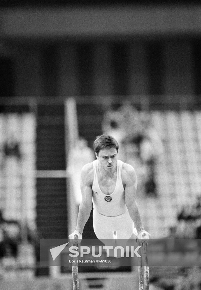 Gymnast Vladimir Artemov, Merited Master of Sports of USSR