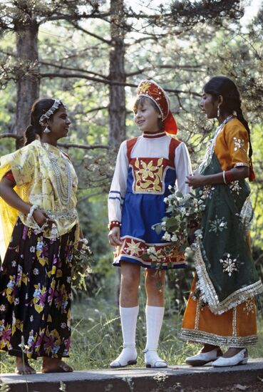 Girls at camp "Artek"