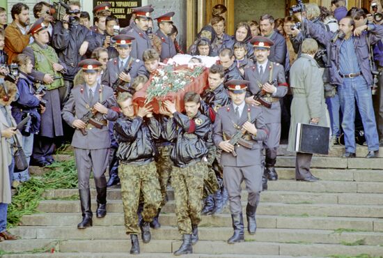 Funeral of special forces soldiers