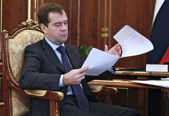 October 5, 2009. Dmitry Medvedev chairs meetings