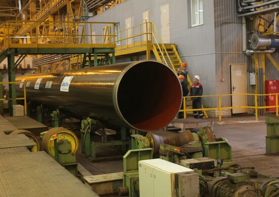 100,000th large diameter pipe produced at plant in Kolpino