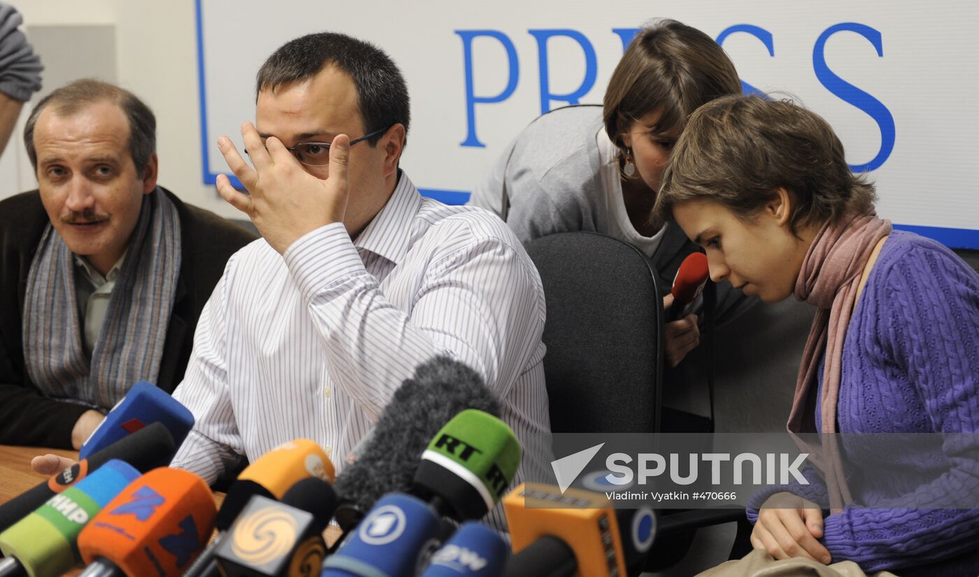 Sergei Sokolov, Vera Politkovskaya, and Ilya Politkovsky