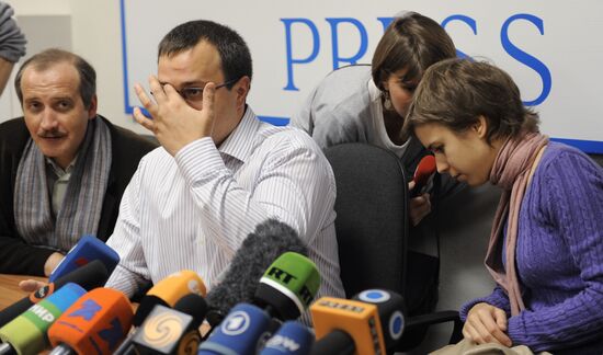 Sergei Sokolov, Vera Politkovskaya, and Ilya Politkovsky