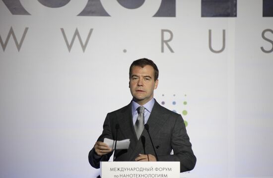 Russian President attends 2nd International Nanotechnology Forum