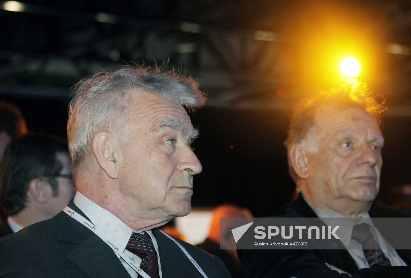Leonid Keldysh, Zhores Alferov at 2009 Nanotechnology Forum