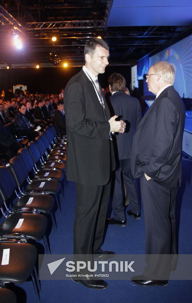 Mikhail Prokhorov at 2009 Nanotechnology International Forum