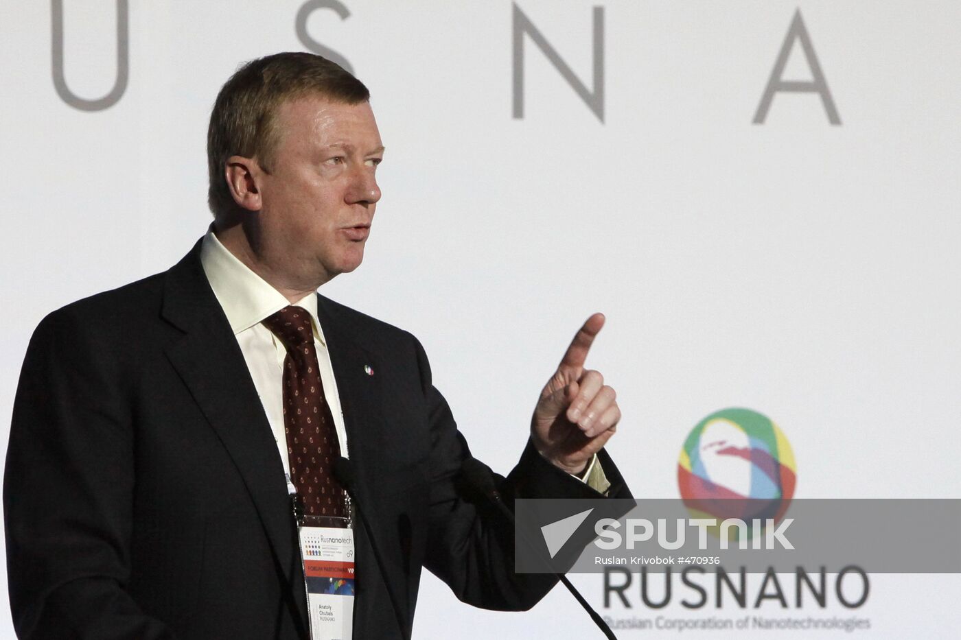 Anatoly Chubais at 2009 Nanotechnology International Forum
