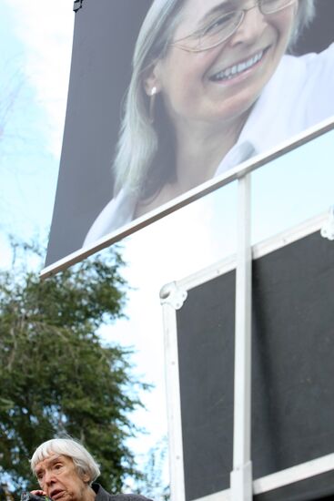 Rally in memory of Anna Politkovskaya