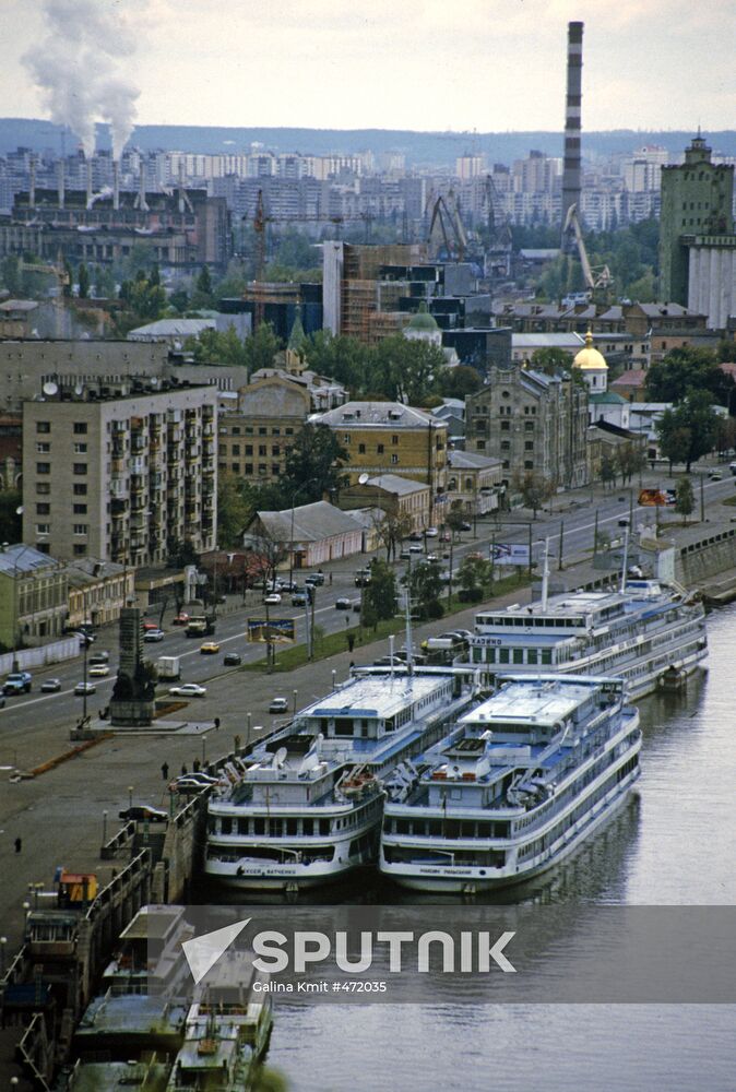 View of Dnieper dock