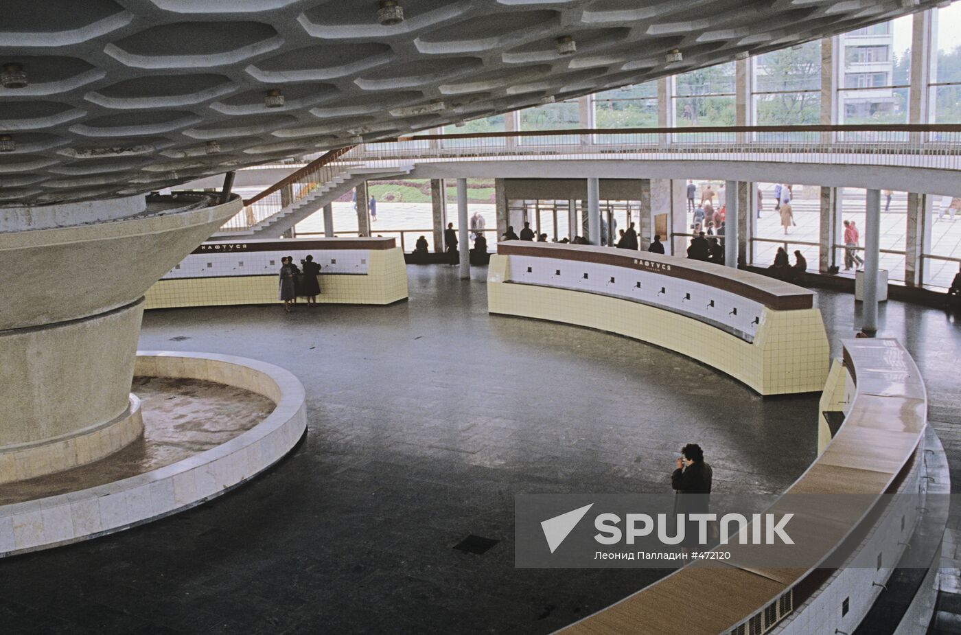 Interior of sanatorium near Borislav town