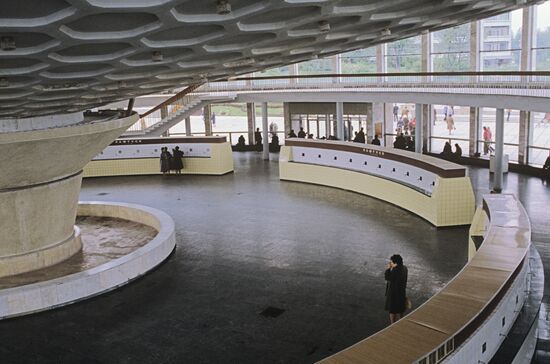 Interior of sanatorium near Borislav town