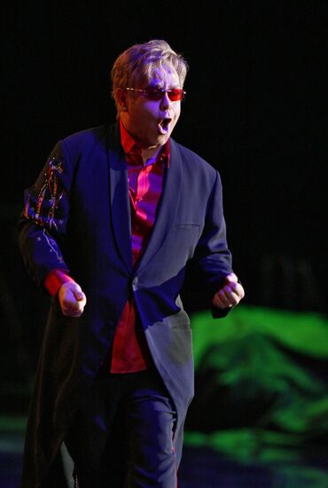 Elton John's concert at Olimpiysky Arena in Moscow