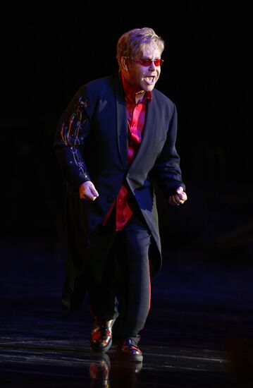 Elton John's concert at Olimpiysky Arena in Moscow