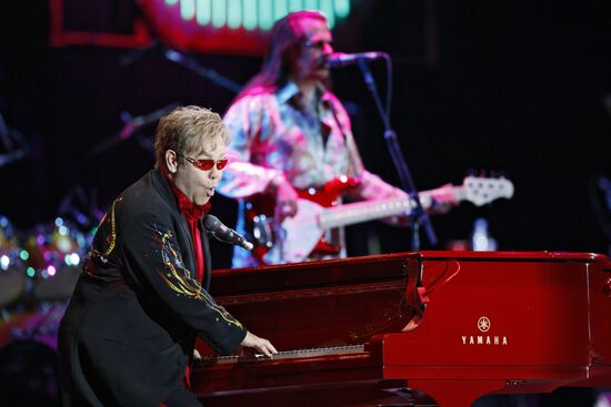Elton John's concert at Olimpiysky Arena in Moscow