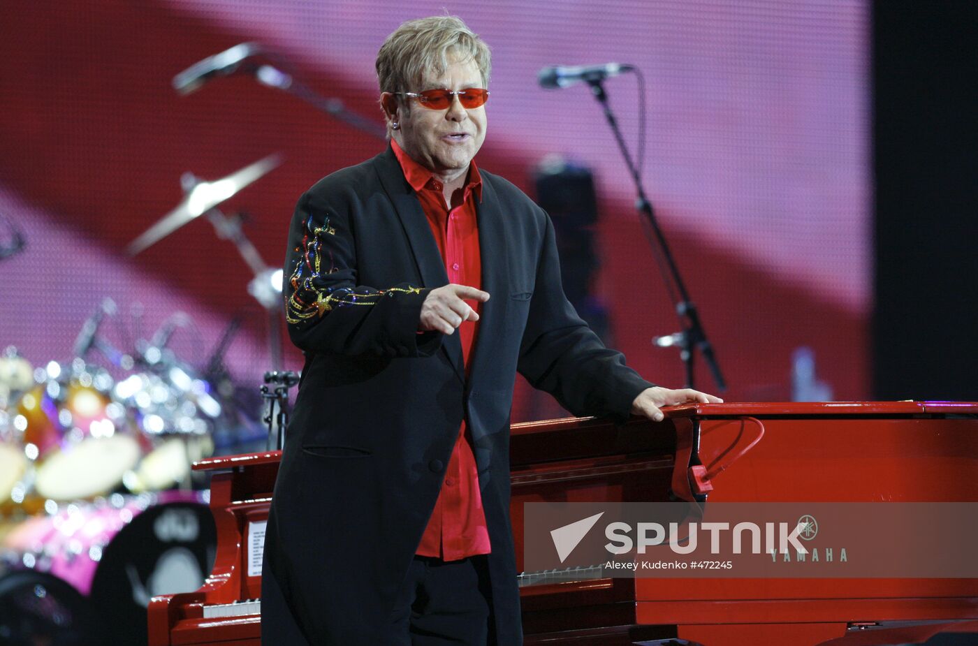 Elton John's concert at Olimpiysky Arena in Moscow