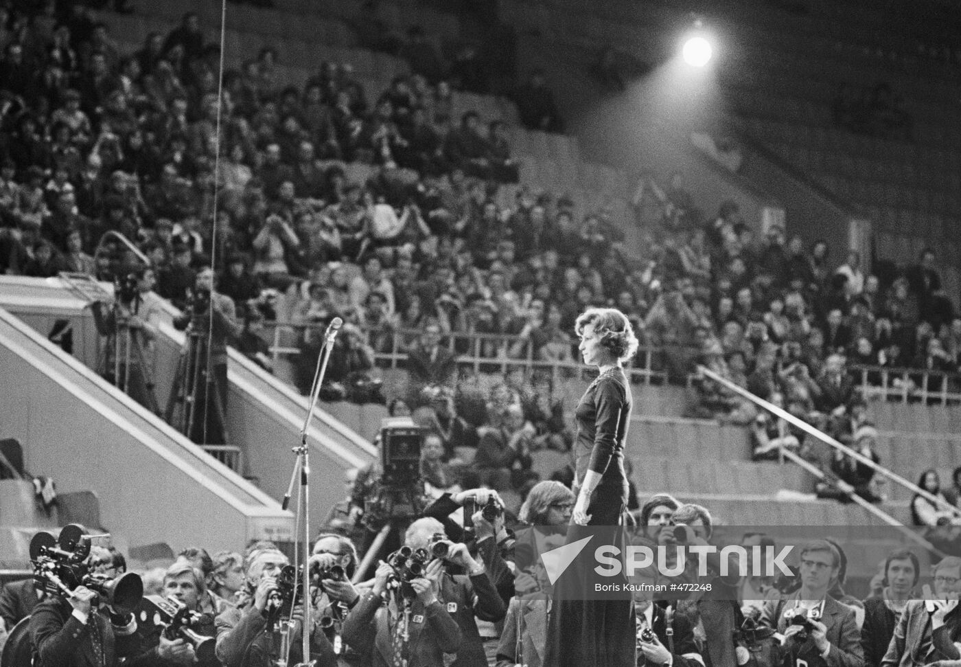 Gymnast Olga Korbut, Merited Master of Sports of Soviet Union