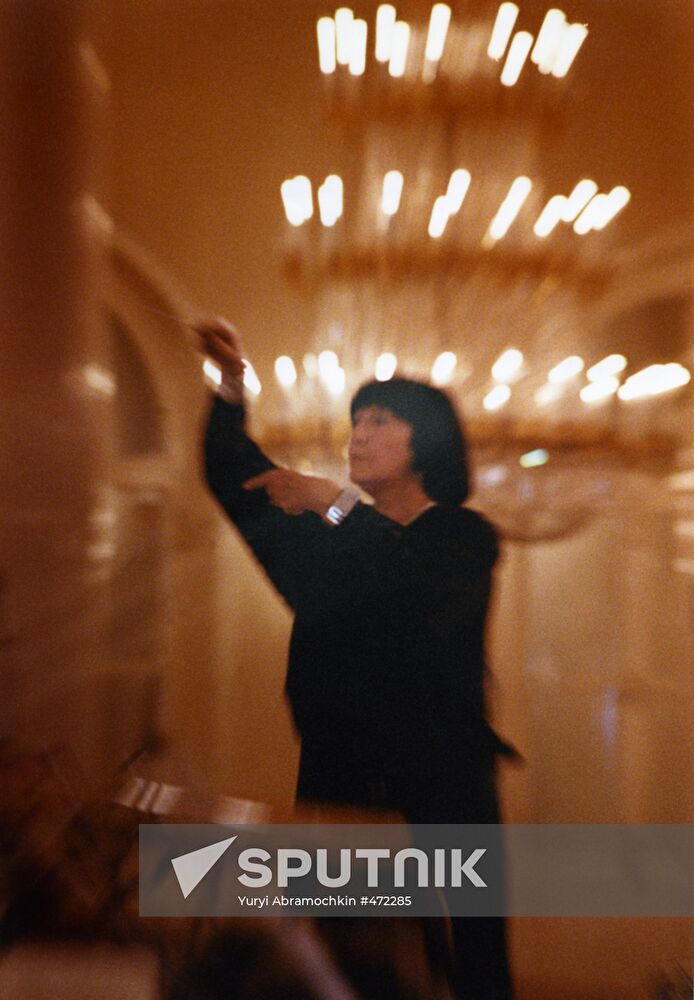Russian conductor Veronika Dudarova, People's Artist of USSR
