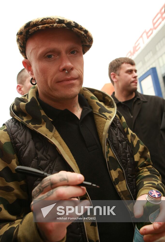 Keith Flint from the Prodigy in Moscow