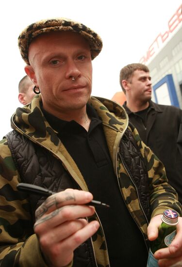 Keith Flint from the Prodigy in Moscow