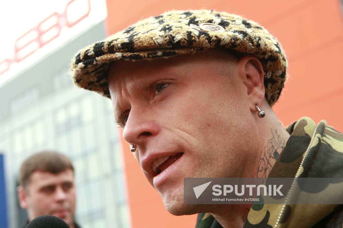 Keith Flint from the Prodigy in Moscow