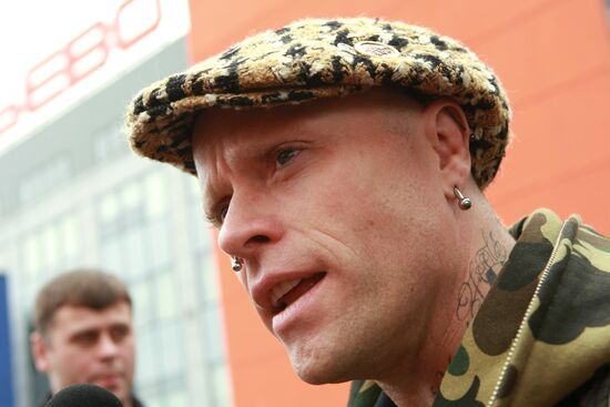 Keith Flint from the Prodigy in Moscow