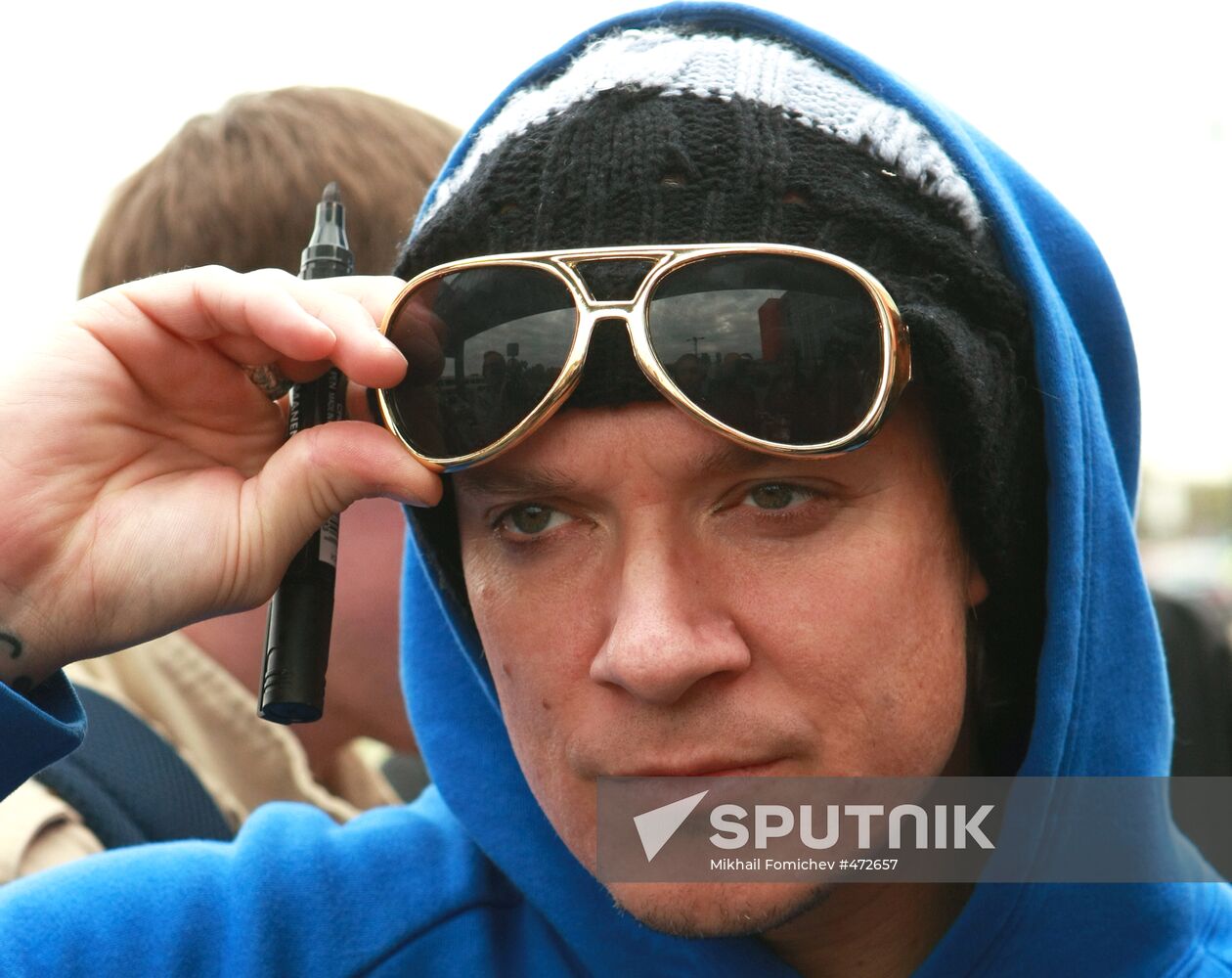 Liam Howlett from the Prodigy in Moscow