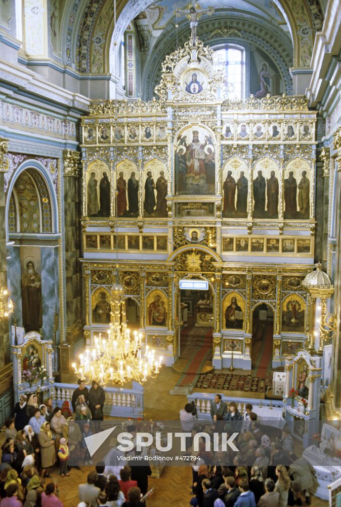 Church wedding in a cathedral