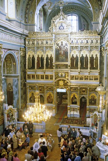 Church wedding in a cathedral