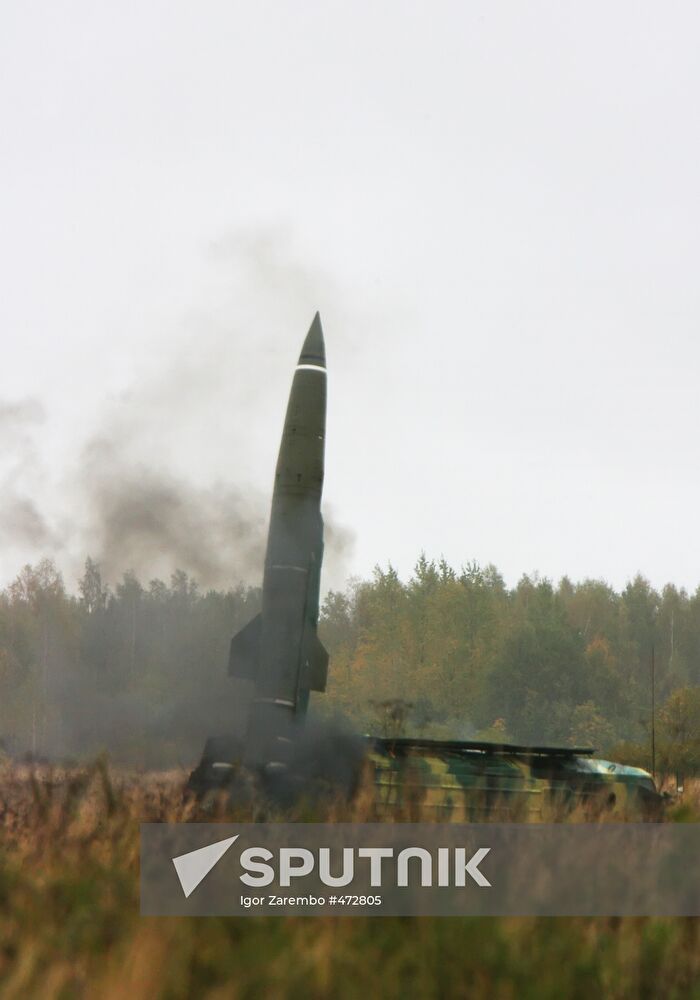 Tochka missile launched from test area in Kaliningrad Region