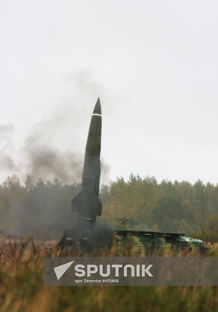 Tochka missile launched from test area in Kaliningrad Region