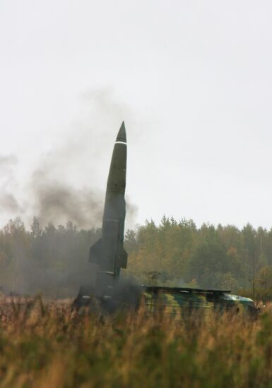 Tochka missile launched from test area in Kaliningrad Region