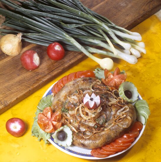 Ukrainian home-made sausages