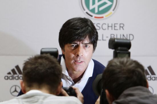 News conference by German Football Team head coach