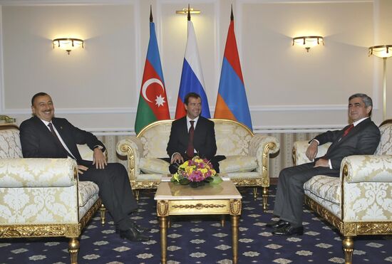 Russian, Azeri, Armenian Presidents meet