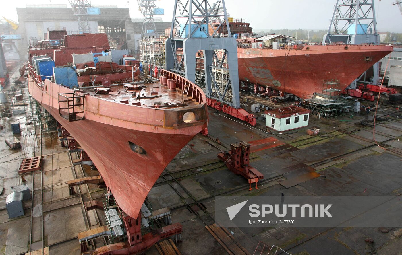 Yantar shipyard in Kaliningrad