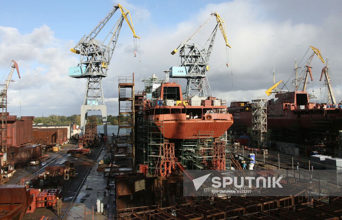 Yantar shipyard in Kaliningrad
