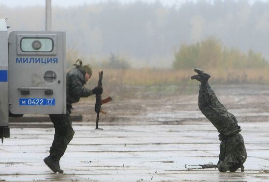 Russian Interior Ministry holds situational tactical exercise