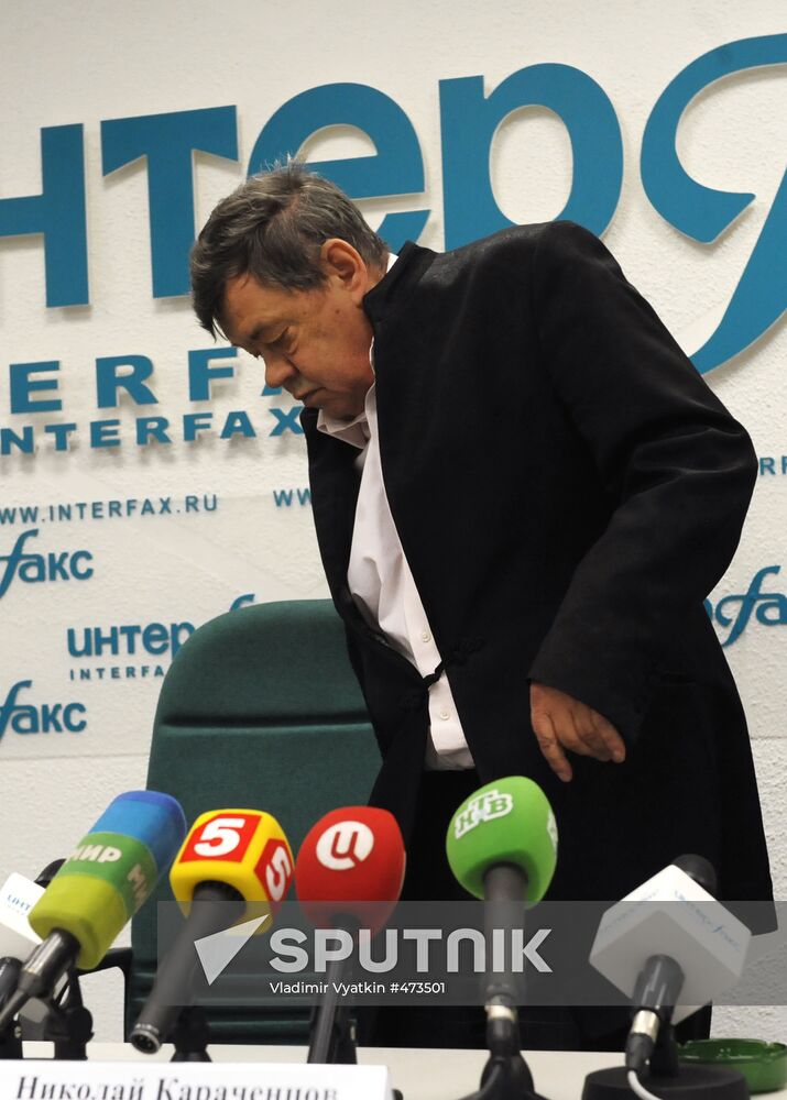 Press conference on Nikolai Karachentsov's 65th birthday