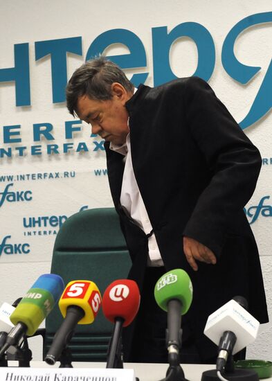 Press conference on Nikolai Karachentsov's 65th birthday