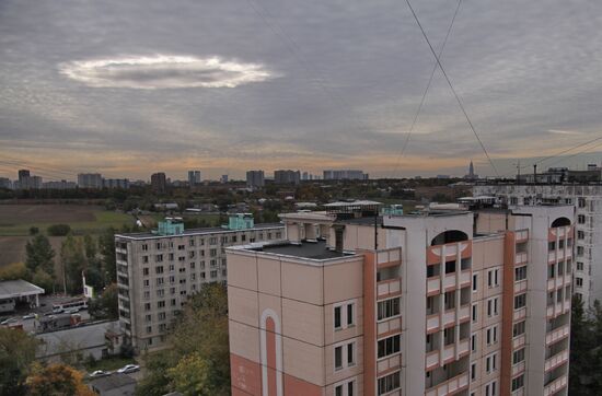 Unusual phenomenon in the Moscow sky