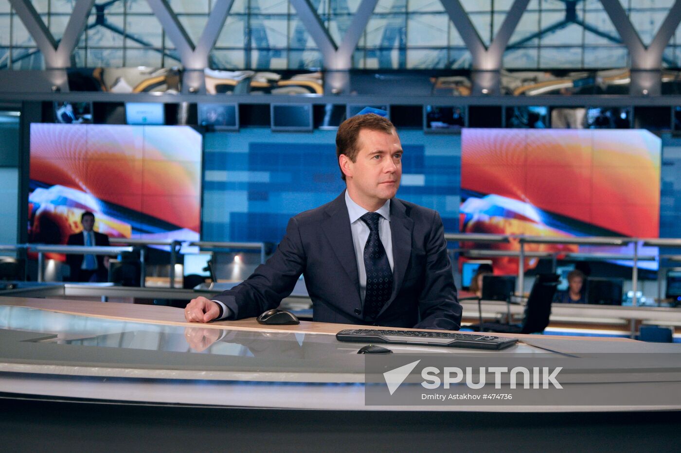 Dmitry Medvedev takes part in TV talk show