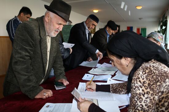 Polling station #14 in Tsentaroy village