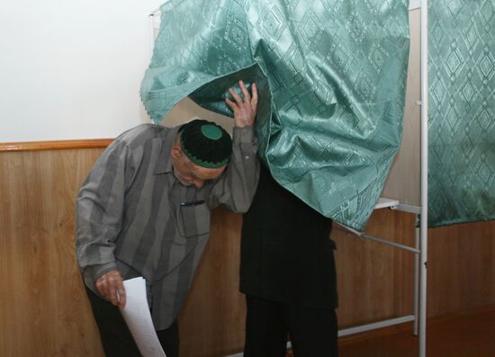 Polling station #14 in Tsentaroy village